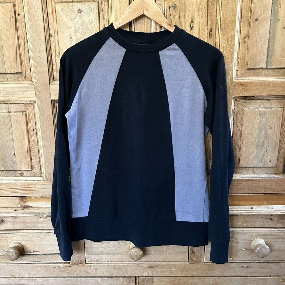 Mini Cooper Black Gray Pullover Sweatershirt Colorblock S / M‎ (READ!)